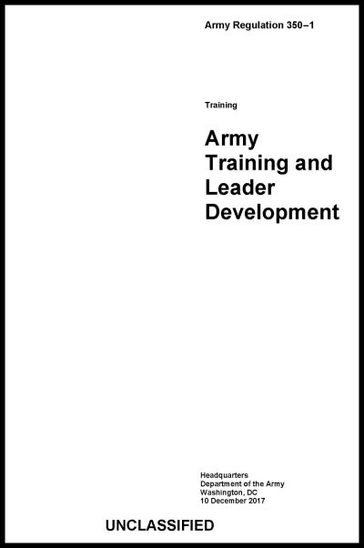 AR 350-1, Army Training and Leader Development - BIG size